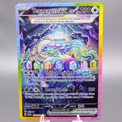 Terapagos ex 170/142 Special Illustration Rare SV07 Stellar Crown Pokemon TCG NM - Image 1