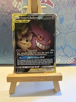 Pokemon Sun & Moon Team Up Gengar Mimikyu GX 165/181 Alternate Art - Image 1