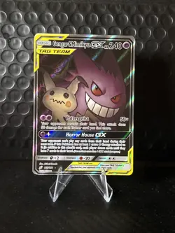 Pokemon Sun & Moon Team Up Gengar Mimikyu GX 165/181 Alternate Art - Image 1