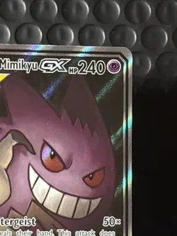 Pokemon Sun & Moon Team Up Gengar Mimikyu GX 165/181 Alternate Art - Image 3