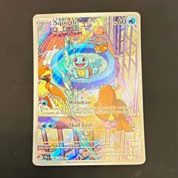 Pokemon TCG Squirtle SV07 Stellar Crown 148/142 Illustration Rare Holo EN 2024 - Image 1
