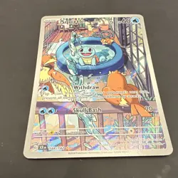 Pokemon TCG Squirtle SV07 Stellar Crown 148/142 Illustration Rare Holo EN 2024 - Image 2