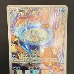 Pokemon TCG Squirtle SV07 Stellar Crown 148/142 Illustration Rare Holo EN 2024 - Image 3