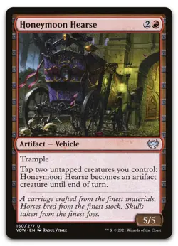 Honeymoon Hearse #160 (NM) Crimson Vow VOW Magic MTG - Image 1
