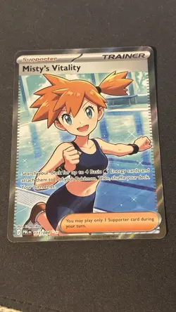 Pokemon TCG Misty’s Vitality Pitch Black Trainer Card 111/084 - Image 1