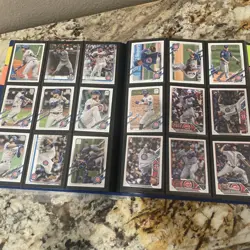 Baseball Binder Some Pages Have Some Cards Missing Great Condition - Image 3