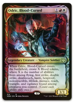 Odric, Blood-Cursed (Showcase) #314 (Foil) (NM) Crimson Vow VOW Magic MTG - Image 1