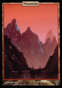 Mountain (139) - Heavy Play MTG Unhinged - Image 1