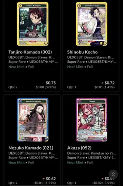 Union Arena: Demon Slayer Kimetsu No Yaiba BULK HITS 31 Cards ALL NEAR MINT - Image 5