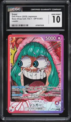 CGC 10 Sugar OP10-003 ONE PIECE Card Game BASE SHOP Limited Jpn - Image 1