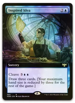 Inspired Idea (Extended Art) #360 (Foil) (NM) Crimson Vow VOW Magic MTG - Image 1