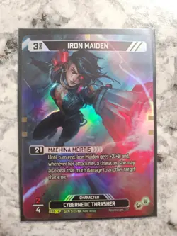 Neuroscape TCG Promo Card Iron Maiden 003 P Full Art Foil - Image 1