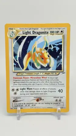 Light Dragonite Neo Destiny Holo Rare Card 014/105 MP - Image 1