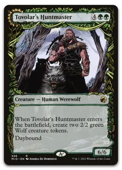 Tovolar's Huntmaster (Showcase) #306 (NM) Midnight Hunt MID Magic MTG - Image 1