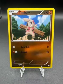 Timburr 59/114 - Reverse Holo - Black & White - 2011 Pokemon Card - LP - Image 1