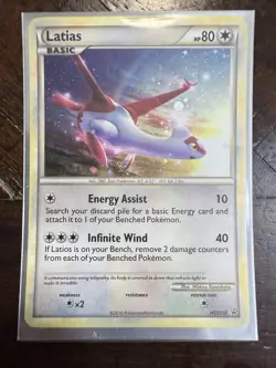 Pokemon TCG Heart Gold Soul Silver Halo Black Star Promo Latias HGSS10 - Image 1