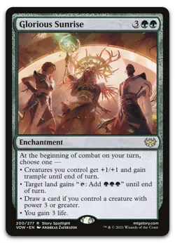 Glorious Sunrise #200 (NM) Crimson Vow VOW Magic MTG - Image 1