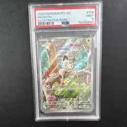 The Pokemon Company Me02: Phantasmal Flames Meowth 106/094 IR Holo EN PSA 9 - Image 1