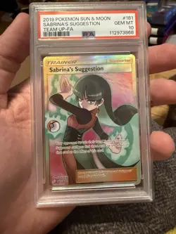 SABRINA'S SUGGESTION 2019 POKEMON TEAM UP FULL ART #181/181 PSA 10 - Image 1