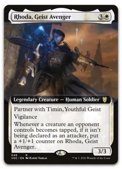 Rhoda, Geist Avenger (Extended Art) #46 (NM) Crimson Vow VOC Magic MTG - Image 1
