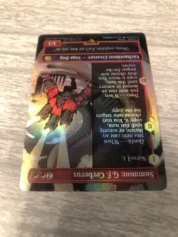 Mtg. Summon: G.F. Cerberus. FOIL Borderless. Final Fantasy FREE SHIPPING - Image 5