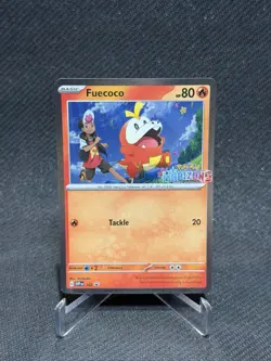 Fuecoco Pokemon Horizons Scarlet & Violet SVP 192 Holo Black Star Promo - Image 1