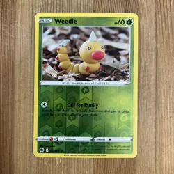Pokemon TCG Weedle Champion's Path 002/073 Reverse Holo Common - Image 1