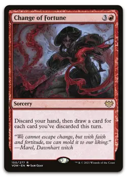 Change of Fortune #150 (NM) Crimson Vow VOW Magic MTG - Image 1