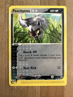 Pokemon TCG Poochyena EX Ruby and Sapphire 64/109 Regular Common MP - Image 1