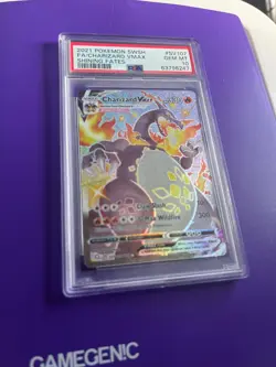 2021 Pokemon Shining Fates Charizard VMAX Shiny Vault Foil SV107/SV122 PSA 10 - Image 2