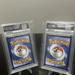 PSA 9 Mistys Psyduck & Lapras SEQUENTIAL CERT SET Destined Rivals Eng Pokemon IR - Image 4