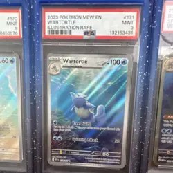 Pokemon TCG SV 151 PSA 9 Lot 3 Squirtle 170 Wartortle 171 Blastoise ex 200 - Image 3