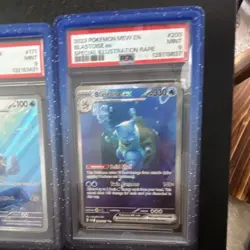 Pokemon TCG SV 151 PSA 9 Lot 3 Squirtle 170 Wartortle 171 Blastoise ex 200 - Image 4