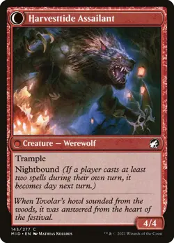 Harvesttide Infiltrator #143 (Foil) (NM) Midnight Hunt MID Magic MTG - Image 2