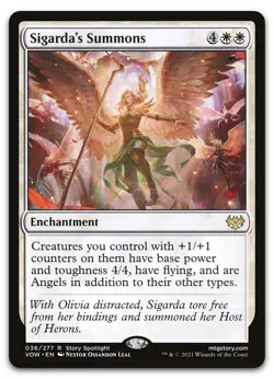 Sigarda's Summons #36 (NM) Crimson Vow VOW Magic MTG - Image 1