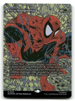 Arachnogenesis (Borderless) 31 Marvel Universe Eternal-Legal Foil NM/M MTG - Image 1