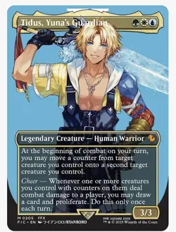 NM - Tidus, Yuna's Guardian (Regular Borderless) : MTG : Final Fantasy - Image 1