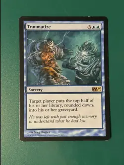 Magic The Gathering Traumatize 77/249 Sorcery M14 Common LP - Image 1