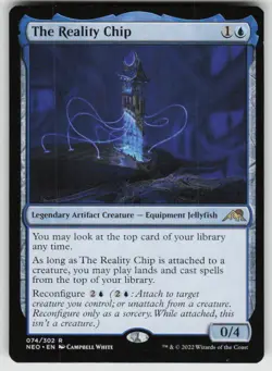 The Reality Chip 74 Rare Kamigawa: Neon Dynasty Magic: The Gathering Near Mint - Image 1