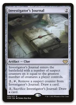 Investigator's Journal #258 (NM) Crimson Vow VOW Magic MTG - Image 1