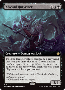 Abyssal Harvester (Extended Art) [Foundations] Magic MTG - Image 1