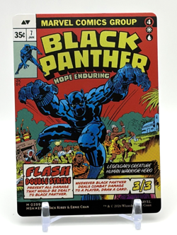 MTG: Marvel Super Heroes King T'Challa Black Panther (Borderless) (0399) FOIL - Image 1
