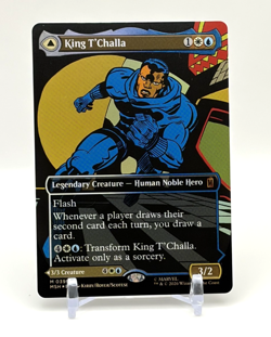 MTG: Marvel Super Heroes King T'Challa Black Panther (Borderless) (0399) FOIL - Image 2