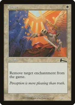 Erase 1x 'FOIL MtG FOIL Urza's Legacy SP/NM - Image 1