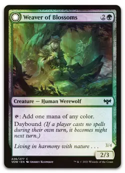 Weaver of Blossoms #226 (Foil) (NM) Crimson Vow VOW Magic MTG - Image 1
