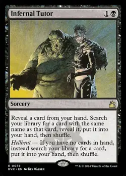 MTG Ravnica Remastered R Infernal Tutor #0078 - Image 1