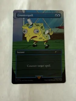 MTG Counterspell RAINBOW FOIL Secret Lair x SpongeBob 1933 NM - Image 1