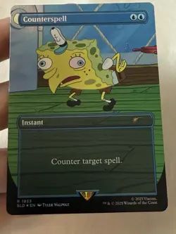 MTG Counterspell RAINBOW FOIL Secret Lair x SpongeBob 1933 NM - Image 3