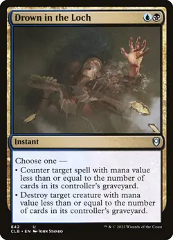 1x Drown in the Loch NM Eng MTG - Commander Legends Baldur's Gate - Image 1