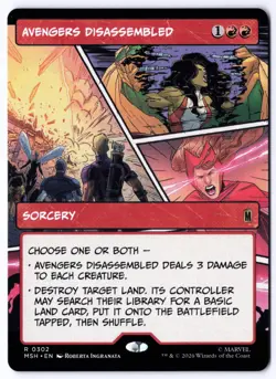 Avengers Disassembled (Borderless) MSH 302 Magic: The Gathering R NM - Image 1